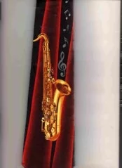 Polyester Handmade Tie-Saxophone