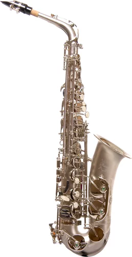 Ravel Alto Saxophone - Sand Blasted Nickel Plated - Key of Eb