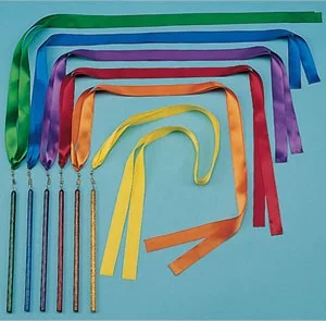 Set of 6 36" Ribbon Wands