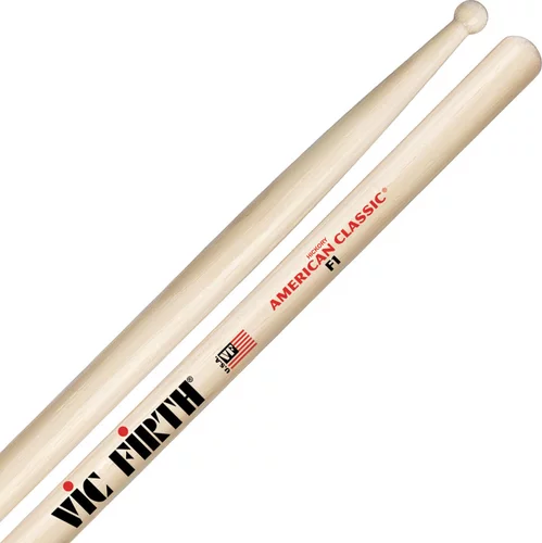 Vic Firth American Classic F1 Drumsticks - Wood Tip